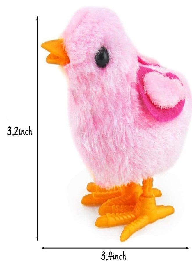 Audaisyly Chick Bunny Wind Up Toys for Kids, 4 PCS Clockwork Novelty Jumping Hopping Toy for Easter Egg Hunt Basket Stocking Party Birthday Gift - Image 3